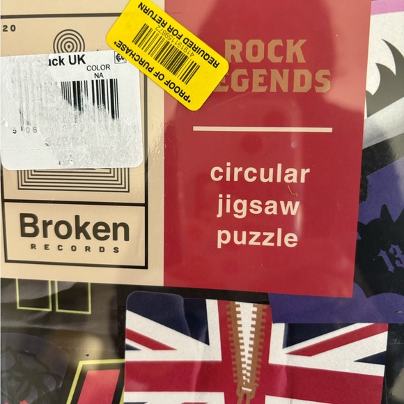 Broken Records Rock Legends Circular Jigsaw Puzzle New color Multi 200 Pieces - Picture 8 of 9